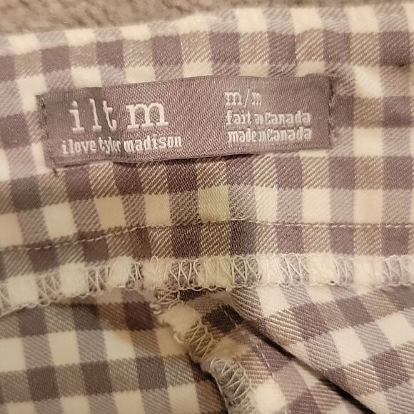 I love Tyler Madison beige houndstooth skinny capri pants sz med - Picture 7 of 12